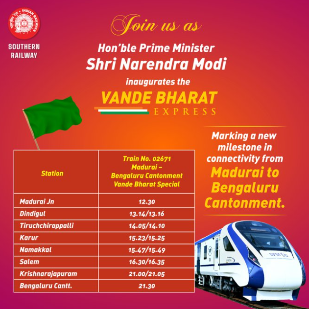 Vande Bharat updated routes